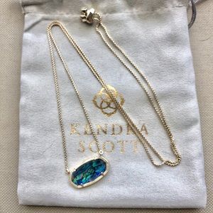Kendra Scott Delaney Adjustable Necklace-Abalone